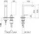 DORNBRACHT BAR TAP Zweilochbatterie mit Einzelrosetten LOT 32805680 Dark Platinum gebürstet, 32805680-99 Galeriebild 3